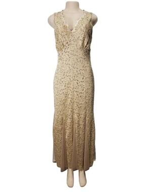 Candalate women's beige long dress size M